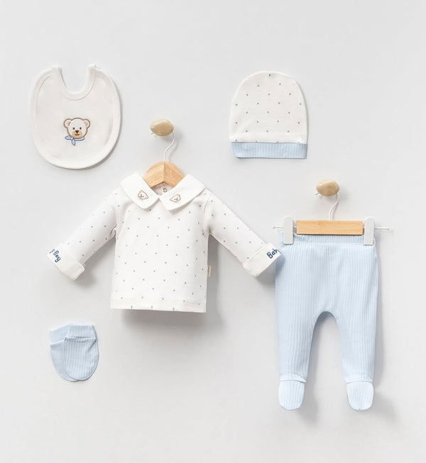 5 Pièces Naissance Bear Coton  0-3 Mois قطن