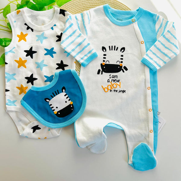Barboteuse bébé 3 pièces garçon  3 Mois