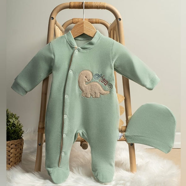 Grenouillère bébé garçon موبرة Velours 0 à 6 Mois