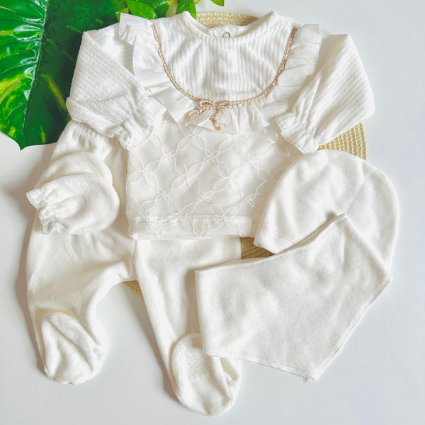 Pack 5 pièces موبرا Velours 0-3 Mois