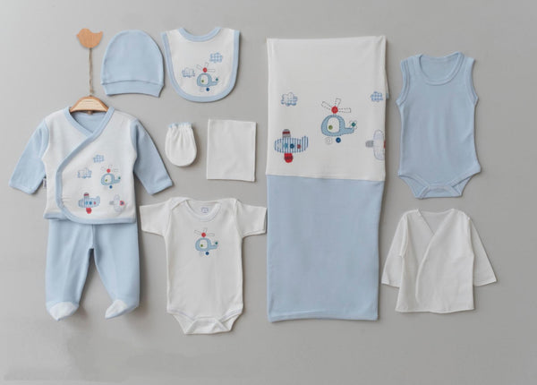 Pack Complet 10 pièces Coffret naissance 0-3 Mois